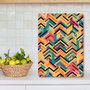 Hermia Tabla de Cortar de Vidrio Templado Multicolor 20 x 30 cm